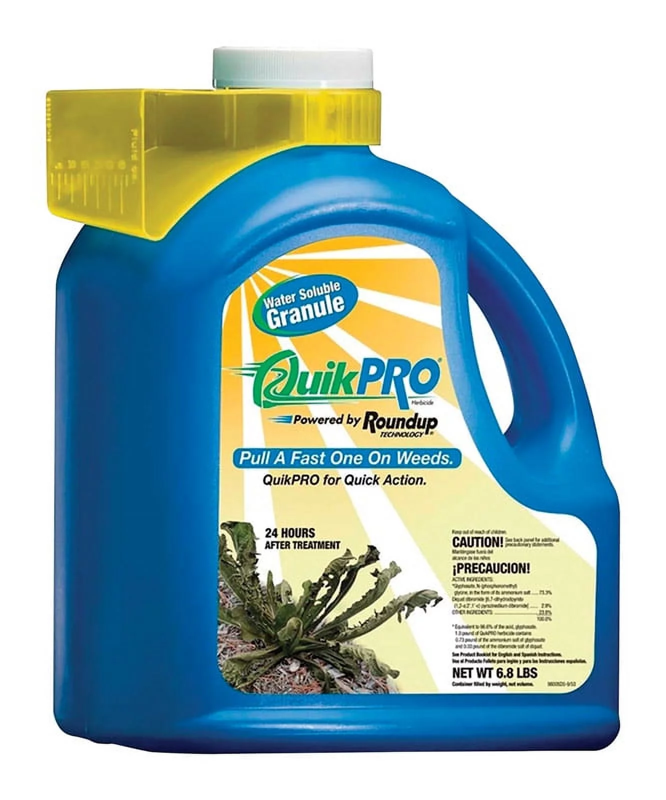 Roundup  QuikPro  Grass & Weed  Killer  Concentrate  6.8 lb.