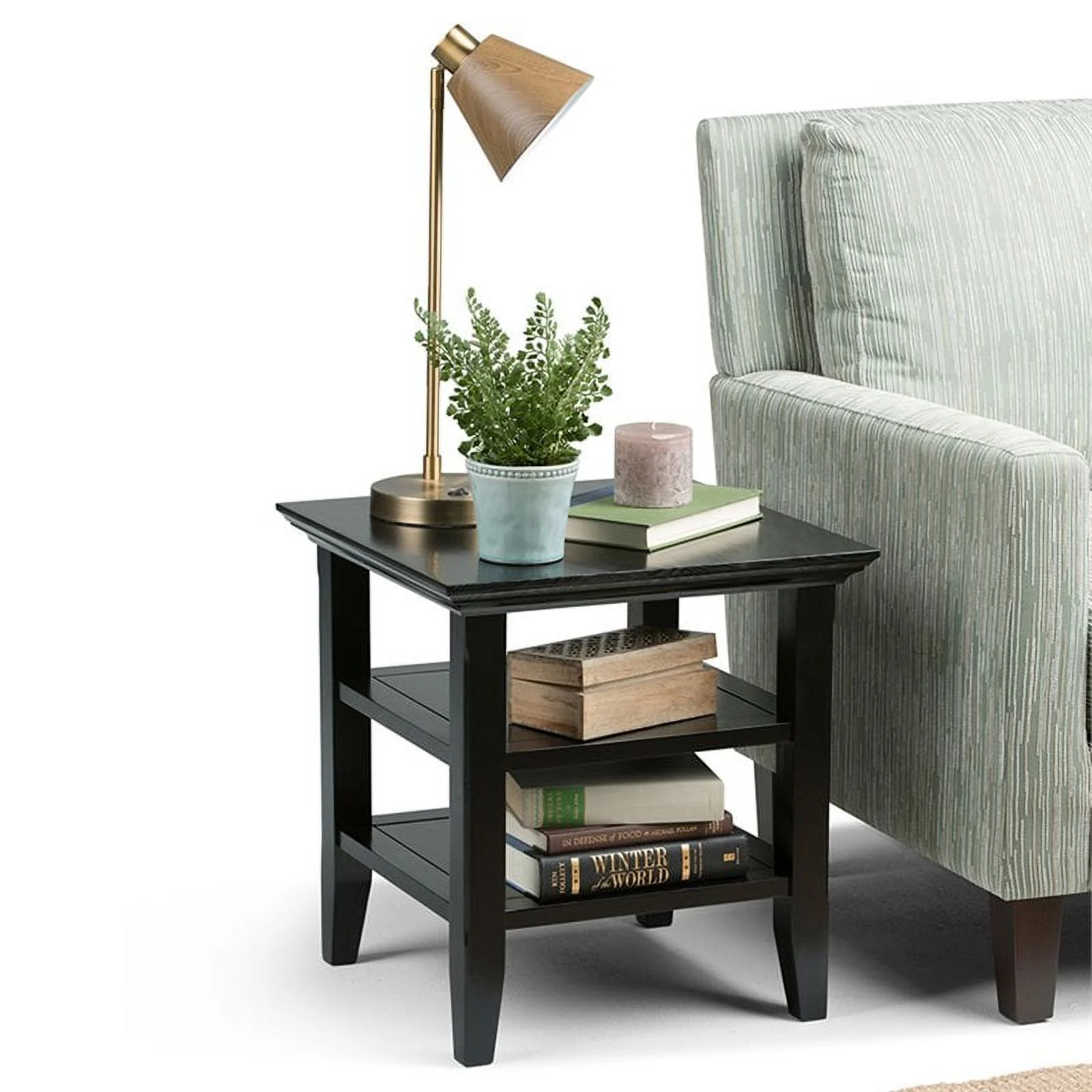 Home Square 2-Piece Solid Wood 19