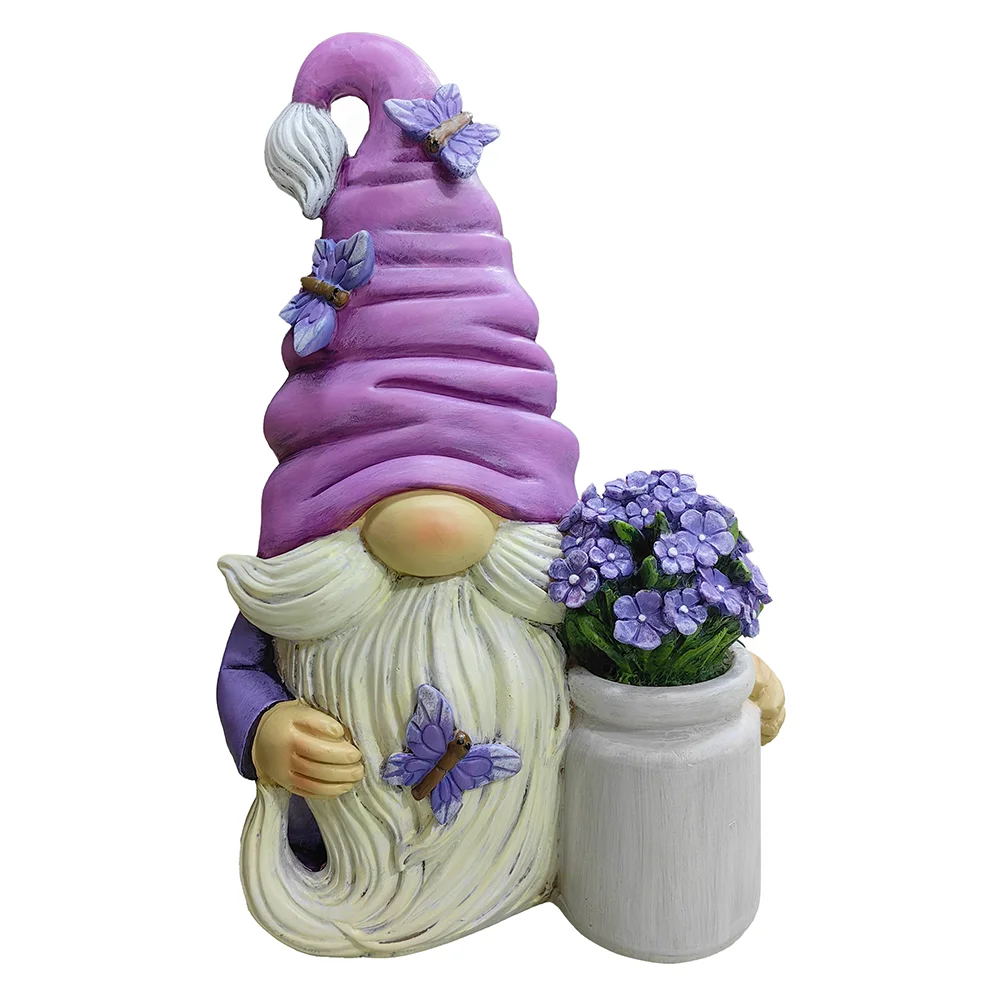 Garden Grace Lavender Gnome Figurine, 10