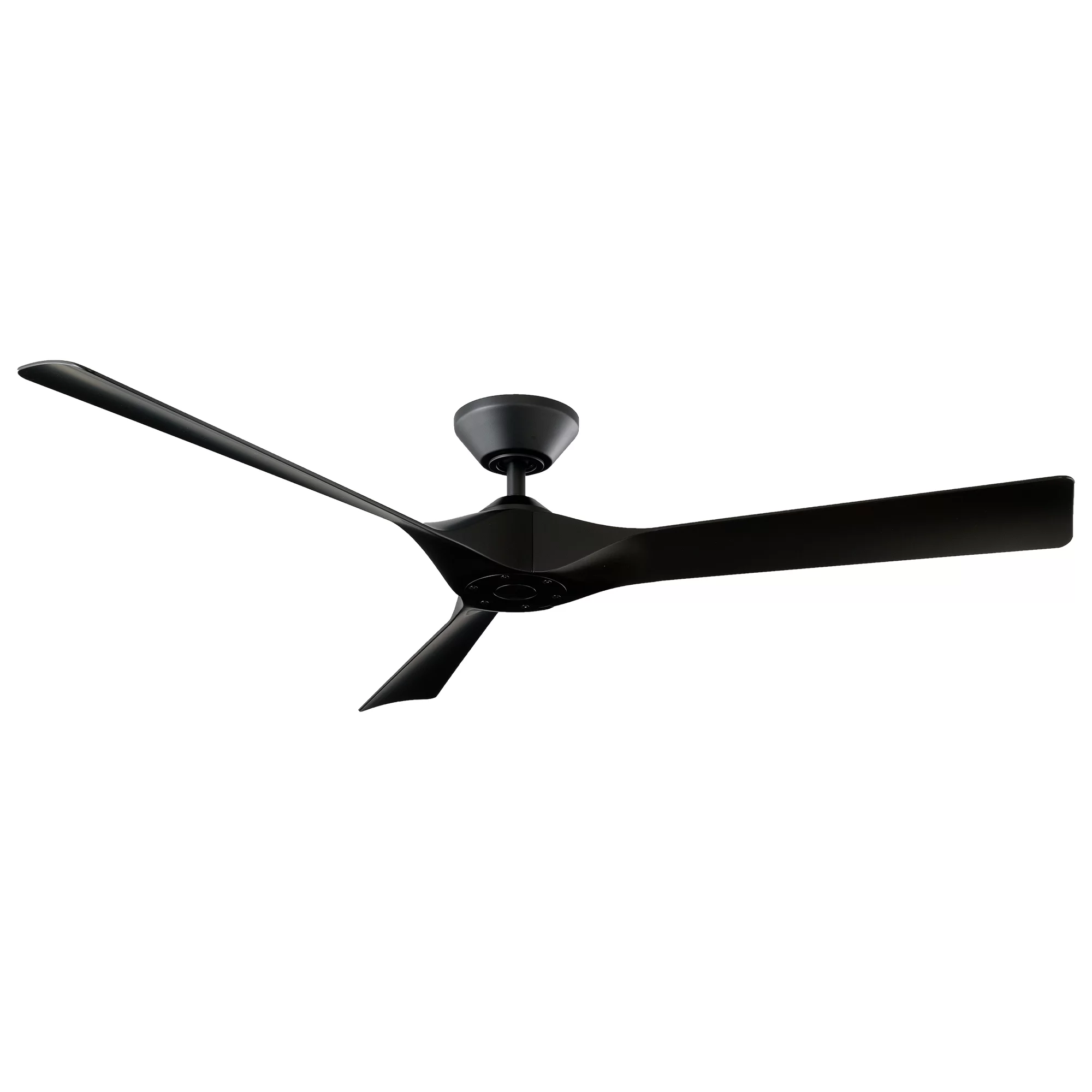 Torque 3-Blade Smart Ceiling Fan 58in Matte Black with Remote Control