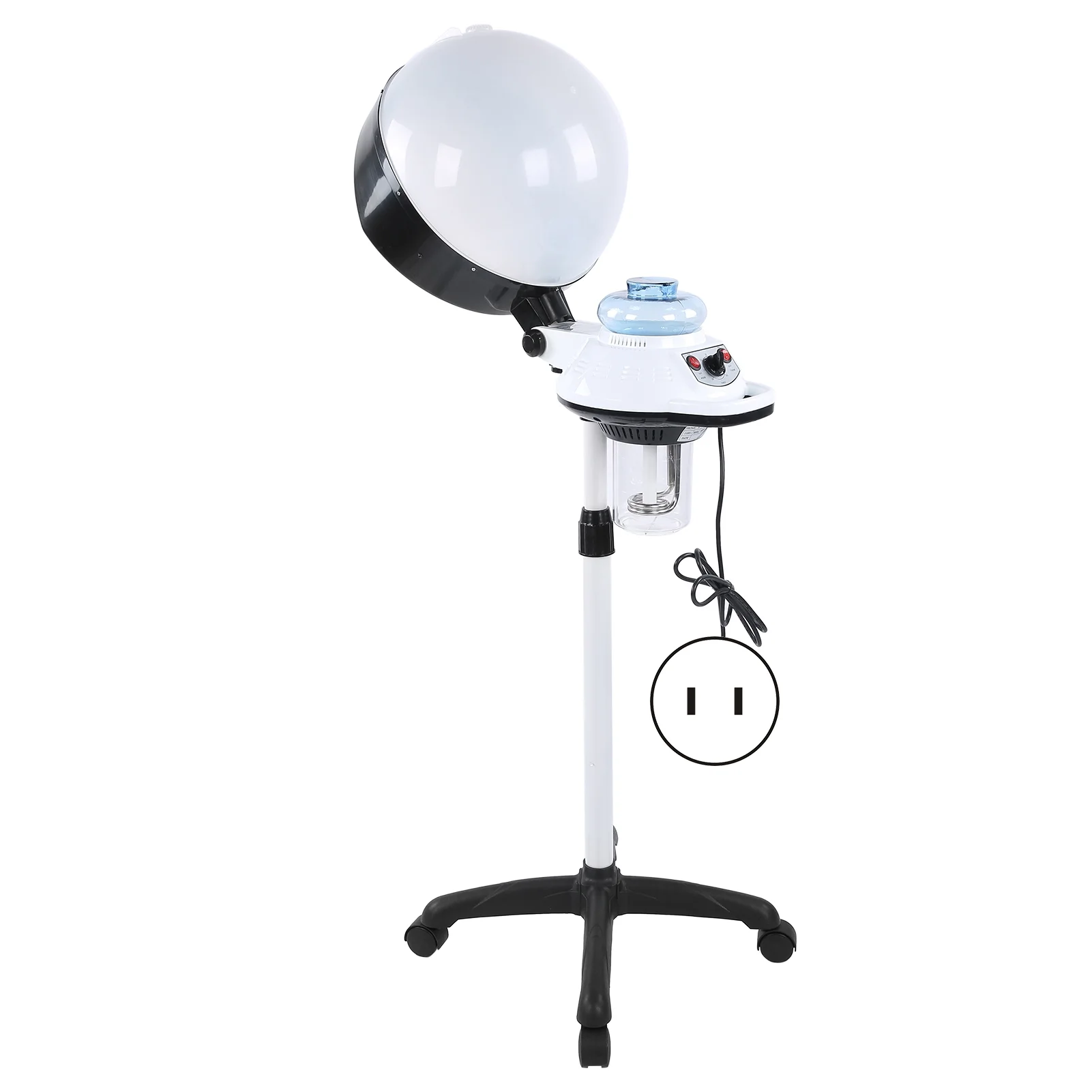 Bummin Salon Spa Hair Steamer Rolling Stand Hooded Hair Coloring Perming Conditioning Steamer