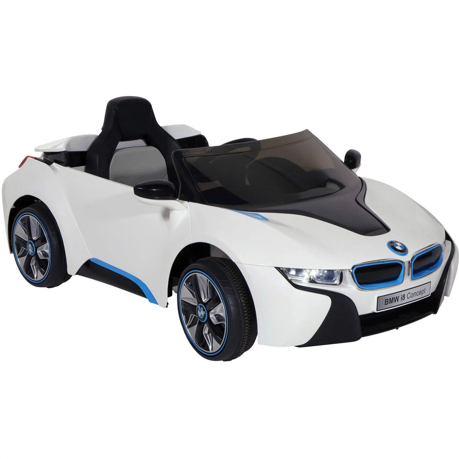 Dynacraft 6 Volt Battery Authentic BMW i8 Concept Ride On Toy Car with working LED Headlights
