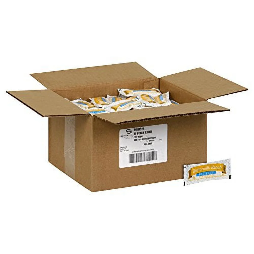 Portion Pack Fat Buttermilk Ranch Dressing, 0.42-Ounce Single Serve Packages (Pack Of 200)