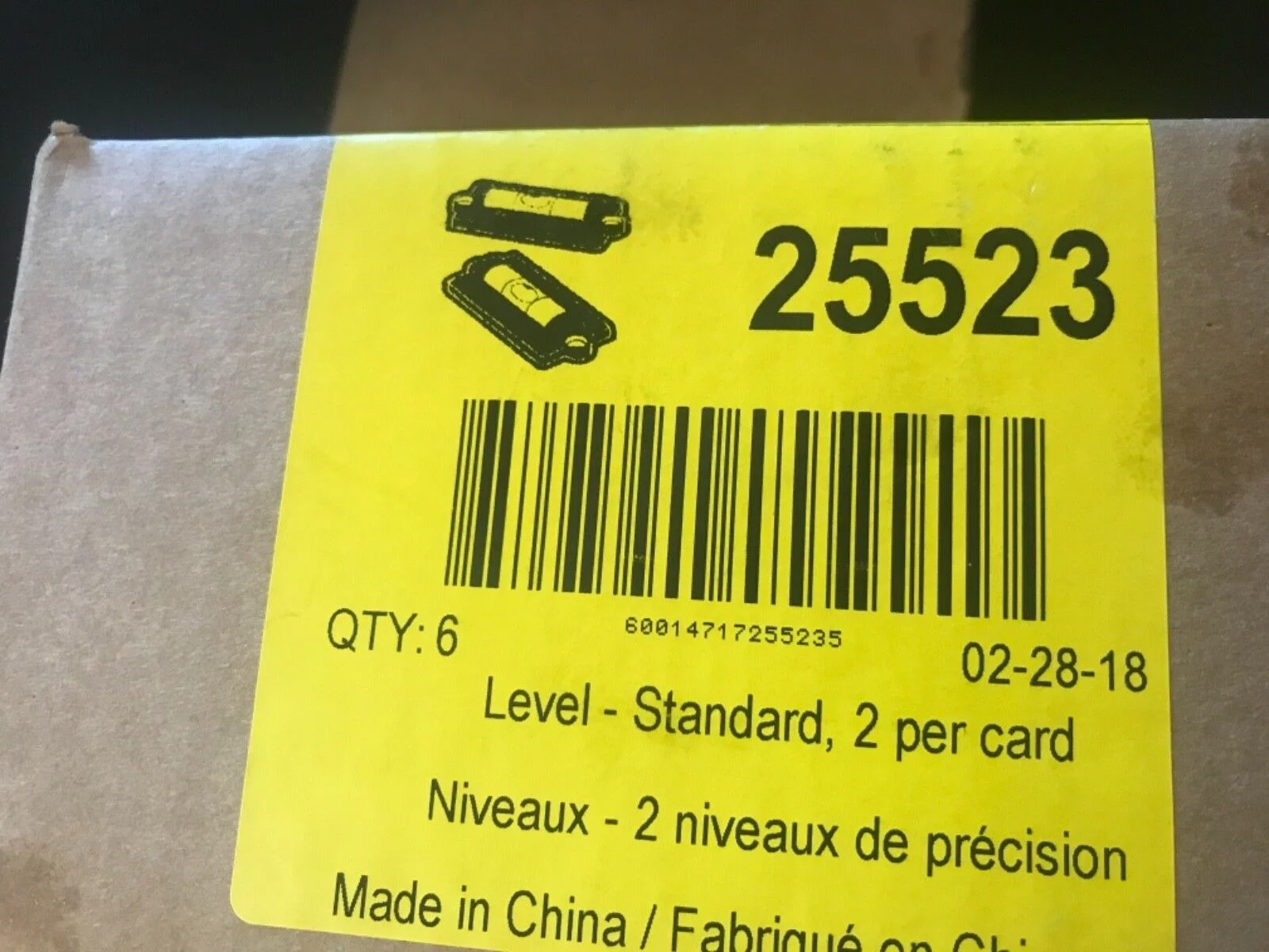 Camco 25523 Standard Levels 6 PAIRS