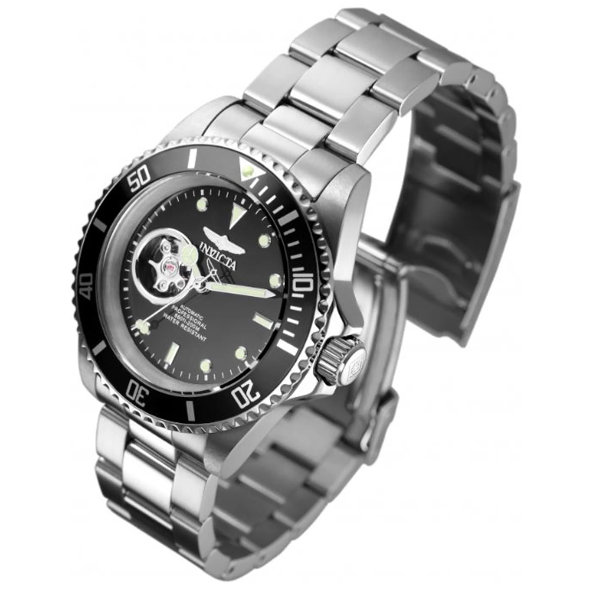 Invicta Men's Pro Diver Watch Malaysia Movement Mineral Crystal 23708