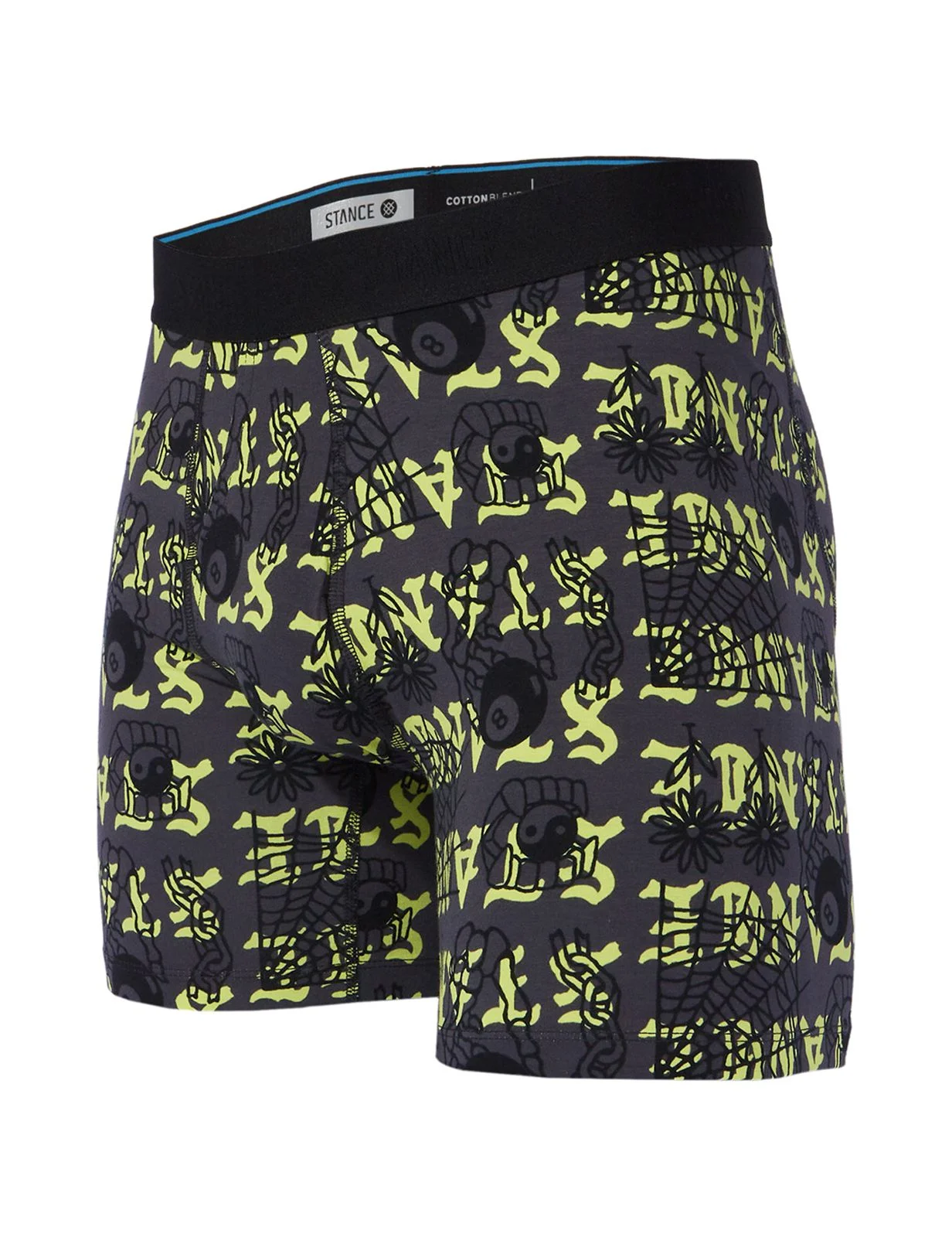 Stance Webbed Boxer Briefs Black men in size 36