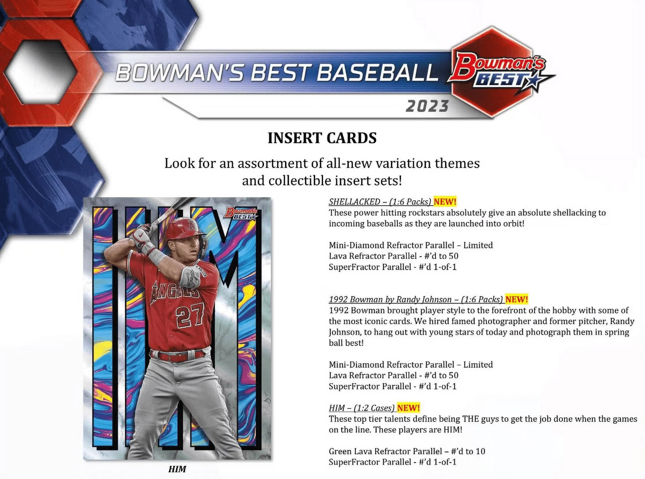 2023 Bowman's Best MLB Baseball Trading Card Hobby Box
