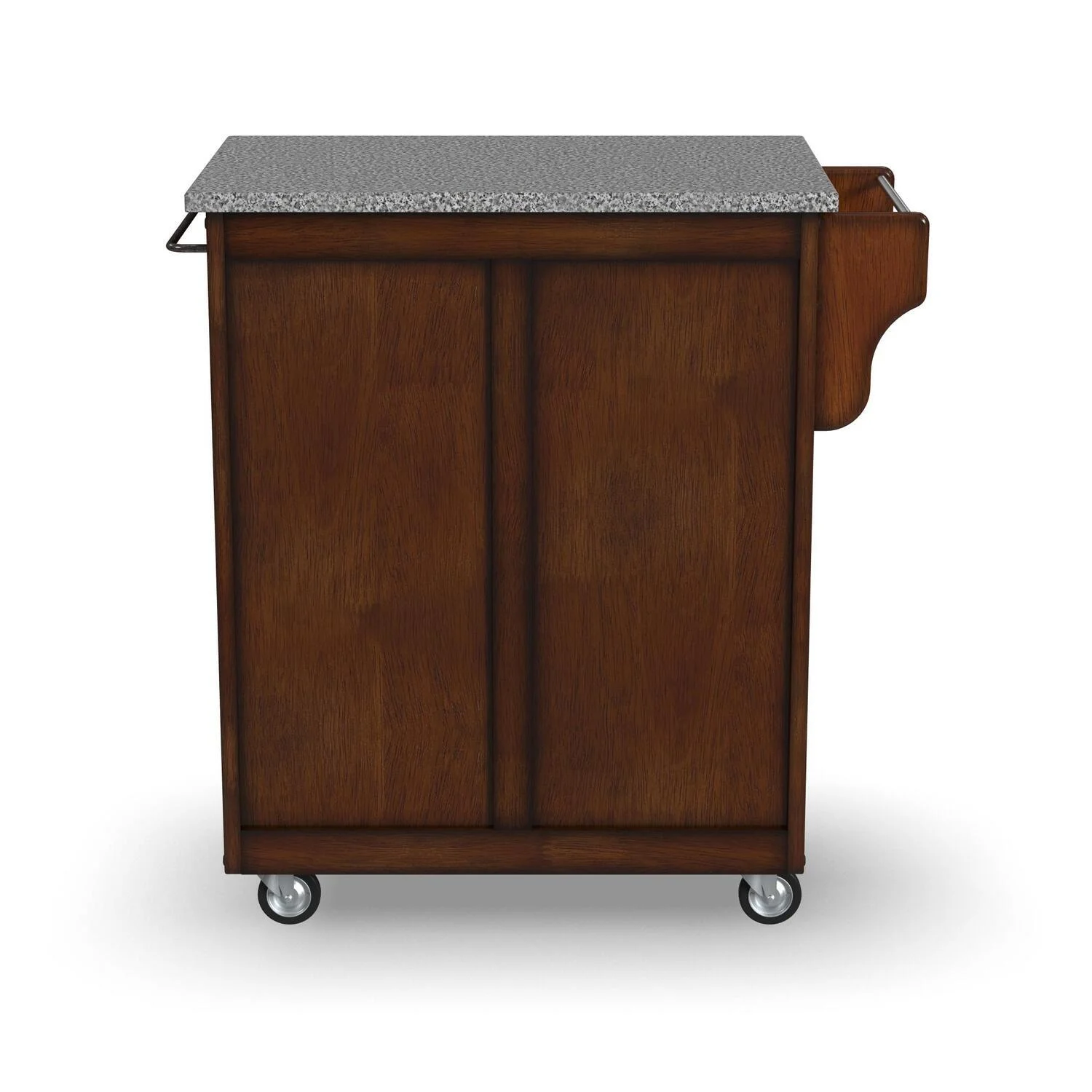 Homestock Asian Allure Brown Wood Kitchen Cart