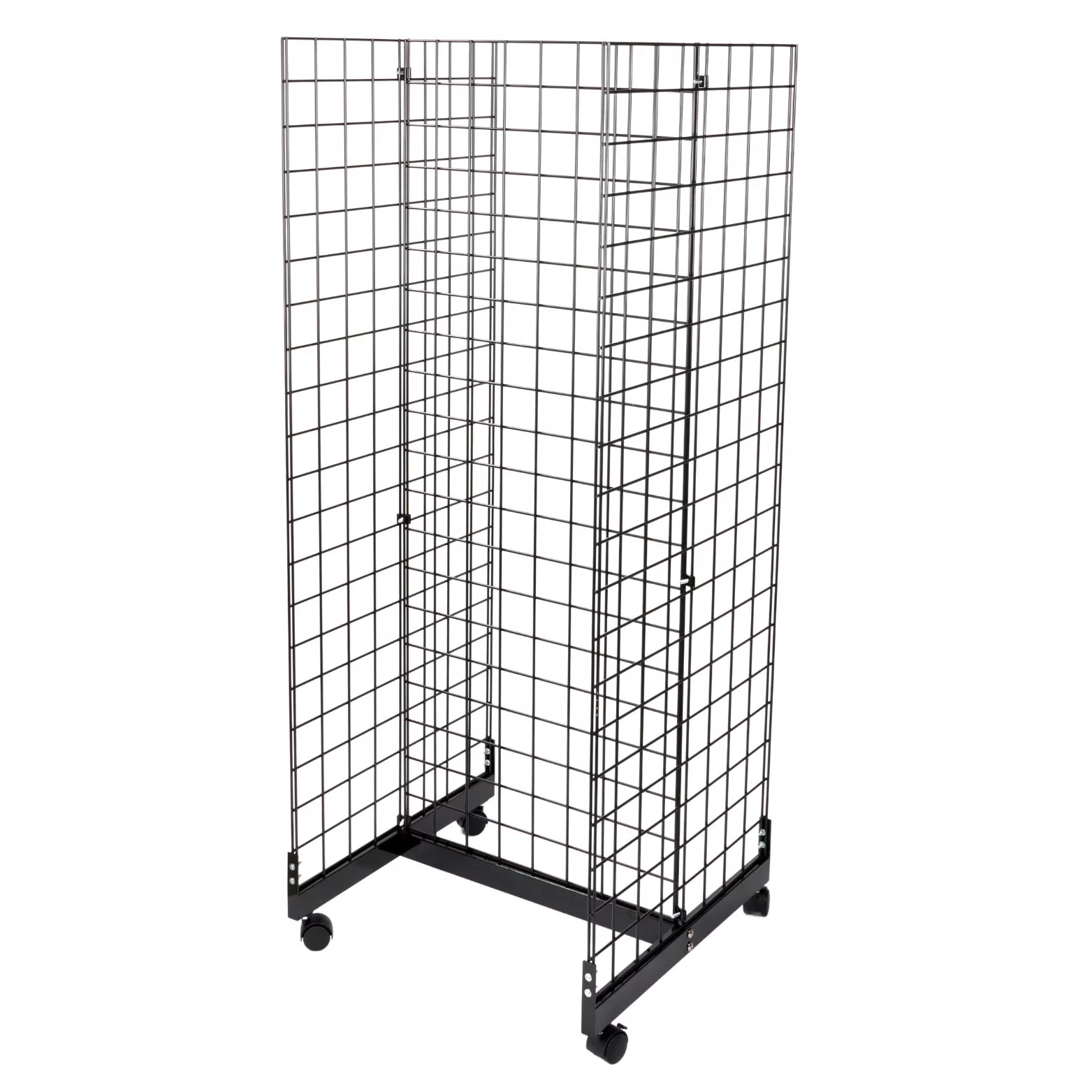 2 Foot x 2 Foot Black Grid Gondola Unit