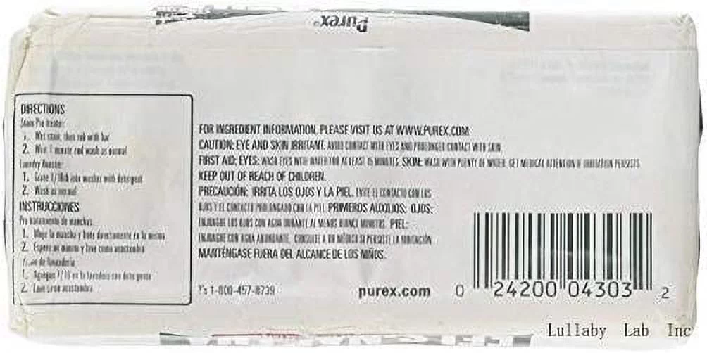Fels Naptha Laundry Soap Bar & Stain Remover - Pack Of 2, 5.0 Oz Per Bar