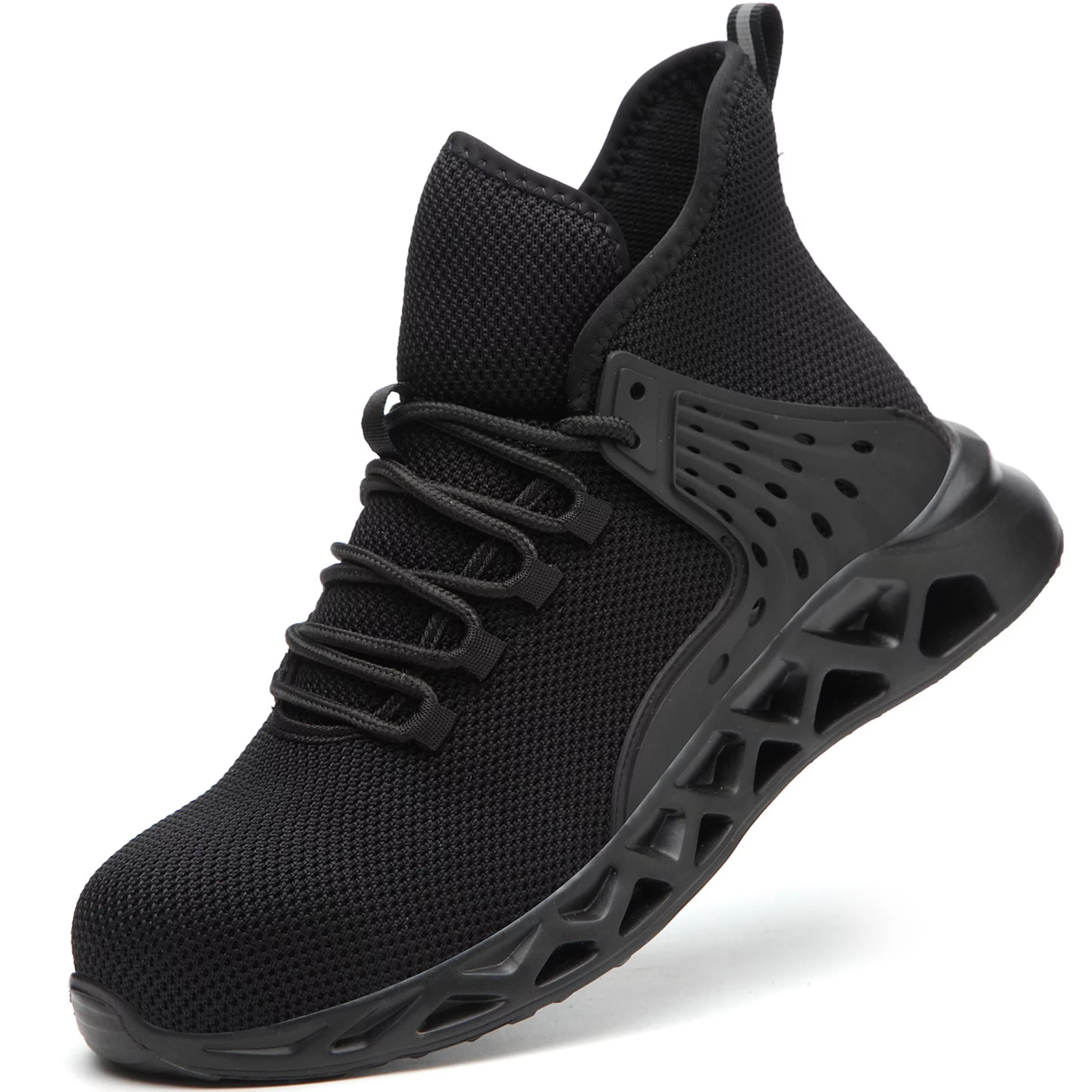 Tanleewa Work Safety Shoes for Men Steel Toe Breathable Sneakers Shoe Size 4.5