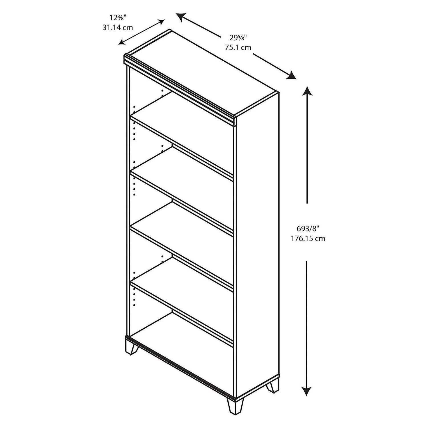 Maykoosh Tribal Treasures 5 Shelf Bookcase