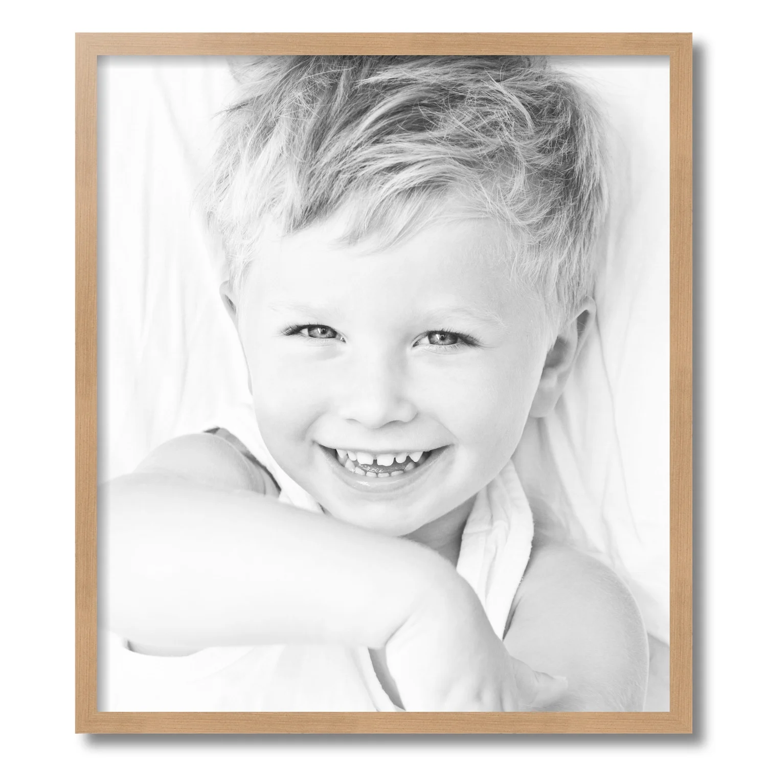 ArtToFrames 21x24 inch Hickory Picture Frame, Brown Wood Poster Frame (4882)