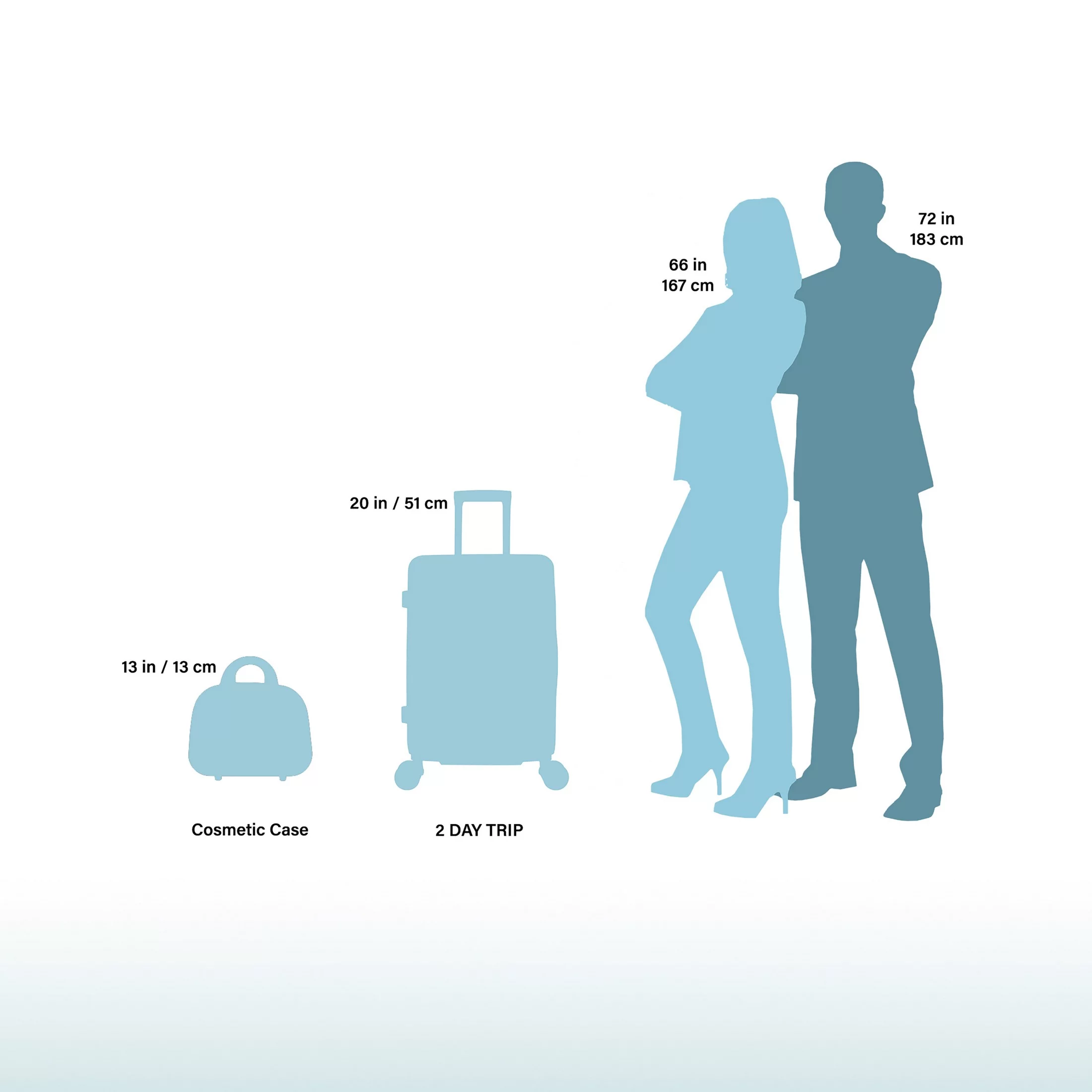 Destination 2 Piece Carry-on Hardside Spinner Luggage Set