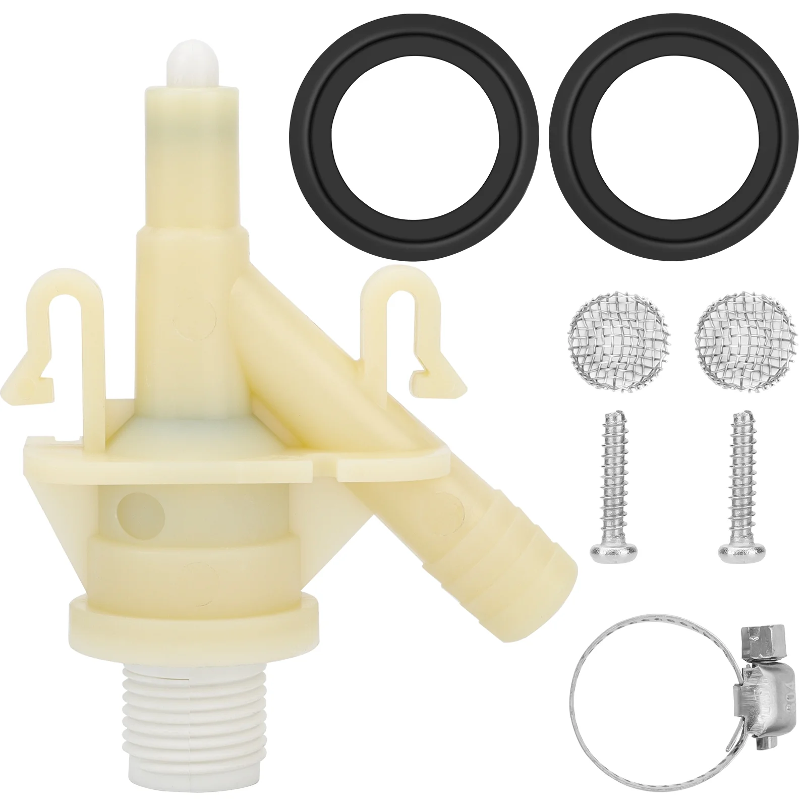 CELECTIGO 385311641 RV Toilet Water Valve Kit,With 385311658 Flush Ball Seal Replacement,for Dometic Sealand Toilets Series 300, 310, 320 RV, camper, and trailer