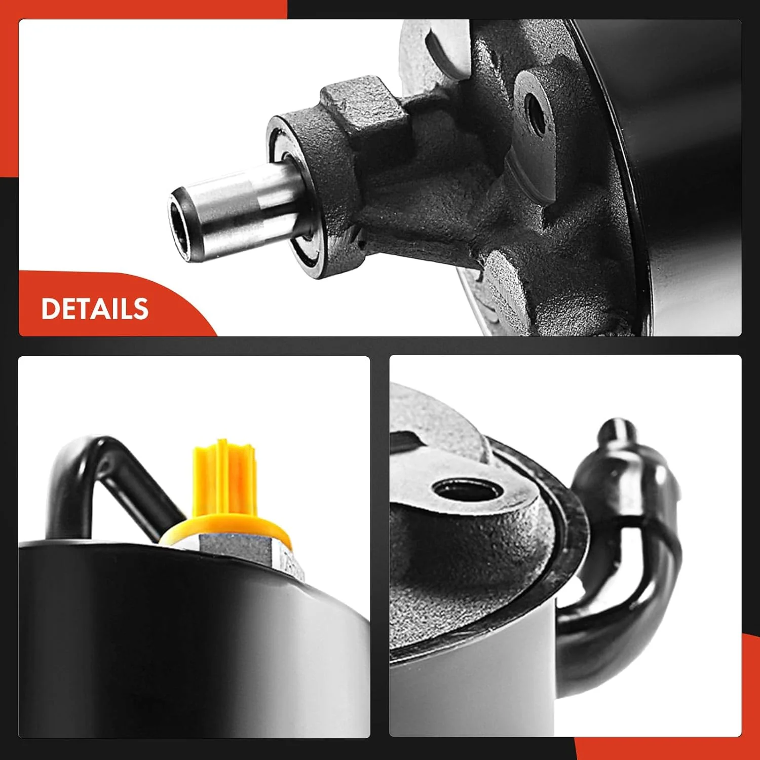 A-Premium Power Steering Pump with Reservoir Compatible with Town & Country Voyager Dodge Caravan Plymouth Grand Voyager 1996-2000