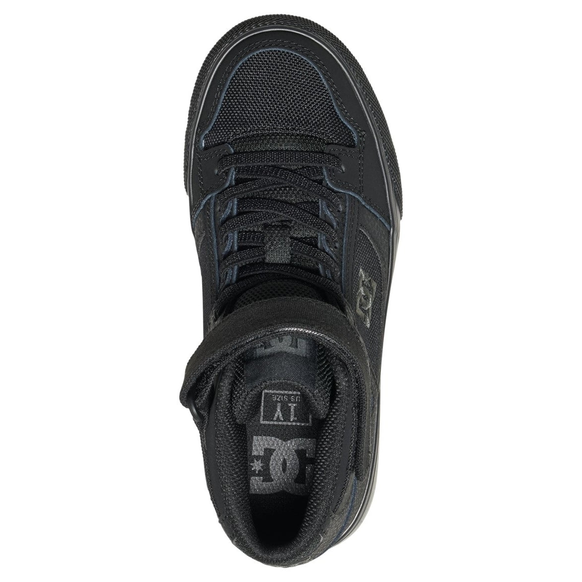 DC Kids' Pure High-top Ev Skate Shoe  BLACK