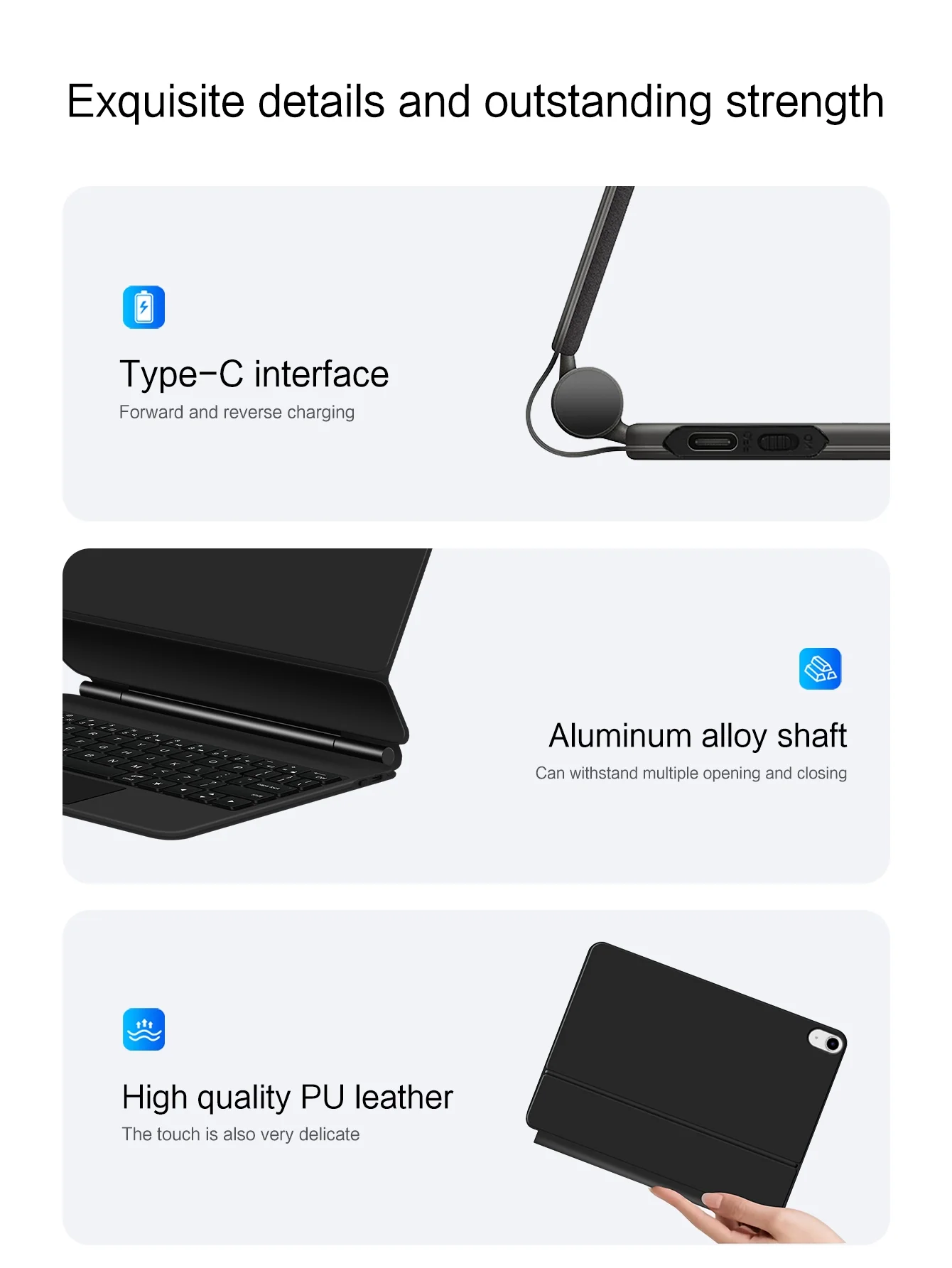 Backlight Magic Keyboard For iPad 10th Generation 10.9 inch 2022 2023 Smart Keyboards Case for ipad10 Cover Tablet Magnetic Trackpad Black