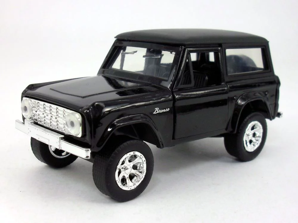 4.5 inch 1973 Ford Bronco 1/32 Scale Diecast Metal Model - Black