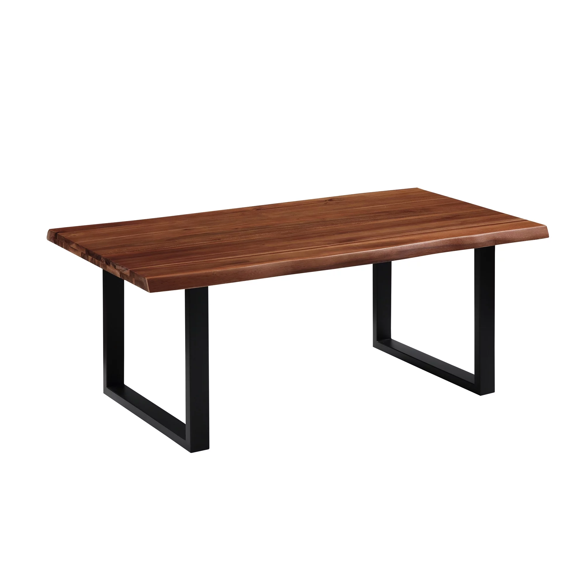 Northbeam Oregon Industrial Metal Coffee Table, Brown/Black