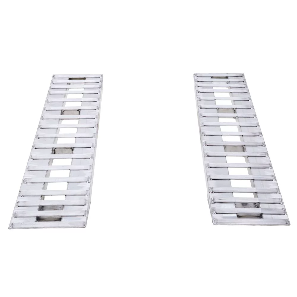 7' 6in x 15in Aluminum Car Trailer Ramps, 20-24in Load Height, Hook-End - 7,000 lb per Axle