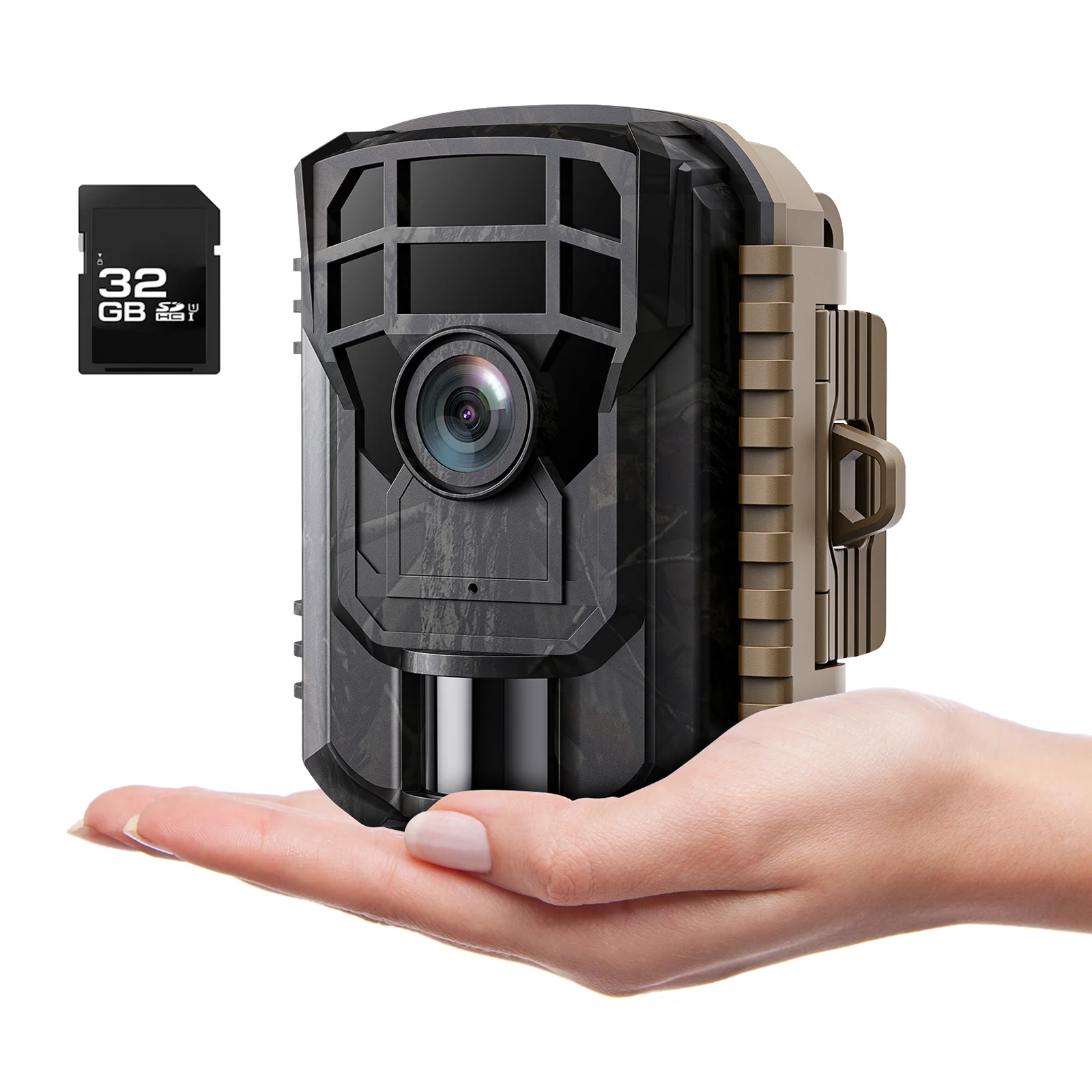 CAMPARK Trail Camera with SD Card 24MP 1080P Game Hunting Deer Camera Night Vision Motion Activated