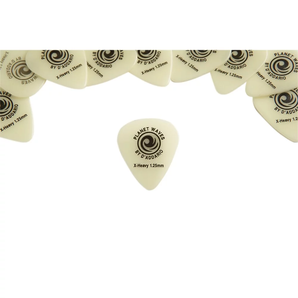 D'Addario Planet Waves Cellu-Glow Guitar Picks Extra Heavy 100 Pack