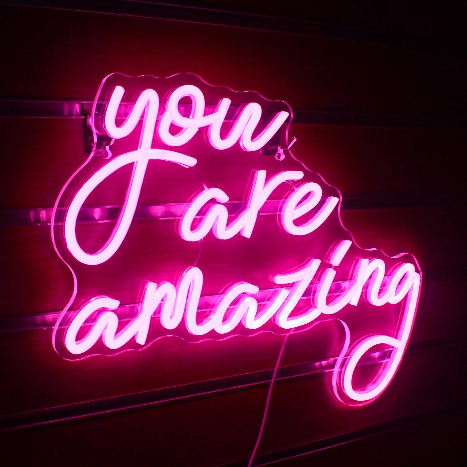 WX&YH You Are Amazing LED Neon Light Signs USB Power for Bedroom Home Bar Wedding Party Decoration