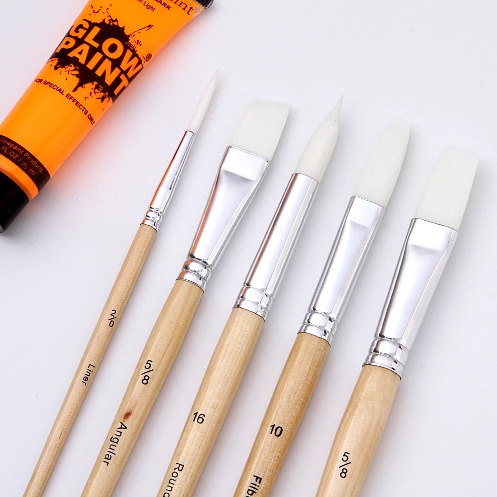 Nebublu Brushes,Hair Watercolor Art Brushes Set Kit Paintbrush Round Brushes Professional Paintbrush Round Kit Professional Paintbrush Art Supplies Set Kit Professional With Nylon Hair Painter 24pcs