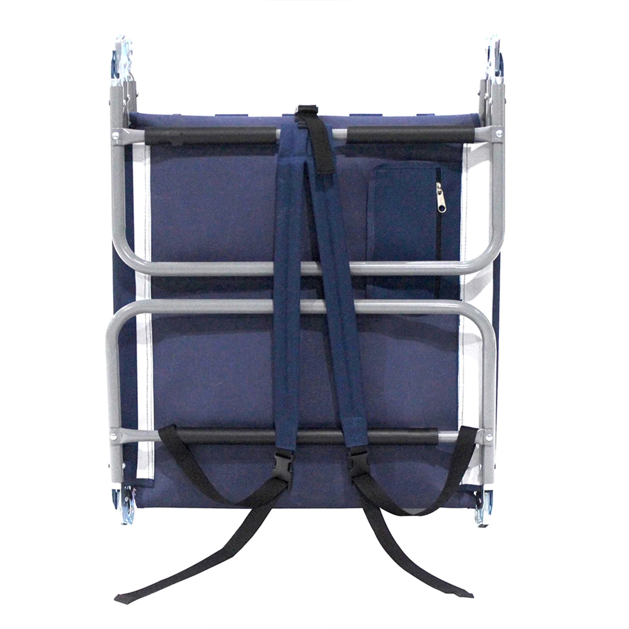 Ostrich Backpack Chaise Beach Chair and On-Your-Back Chair, Striped Blue