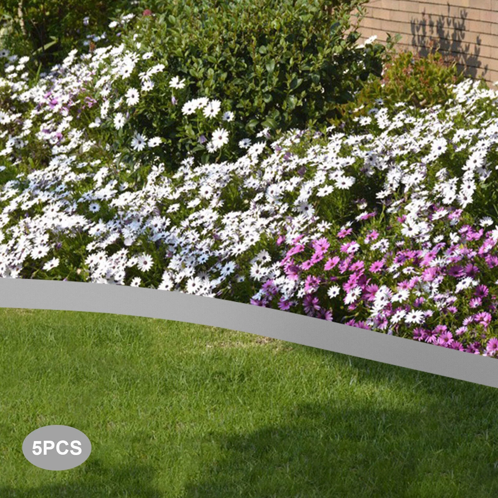 Steel Lawn Edging Metal Landscape Edging 5PCS 4