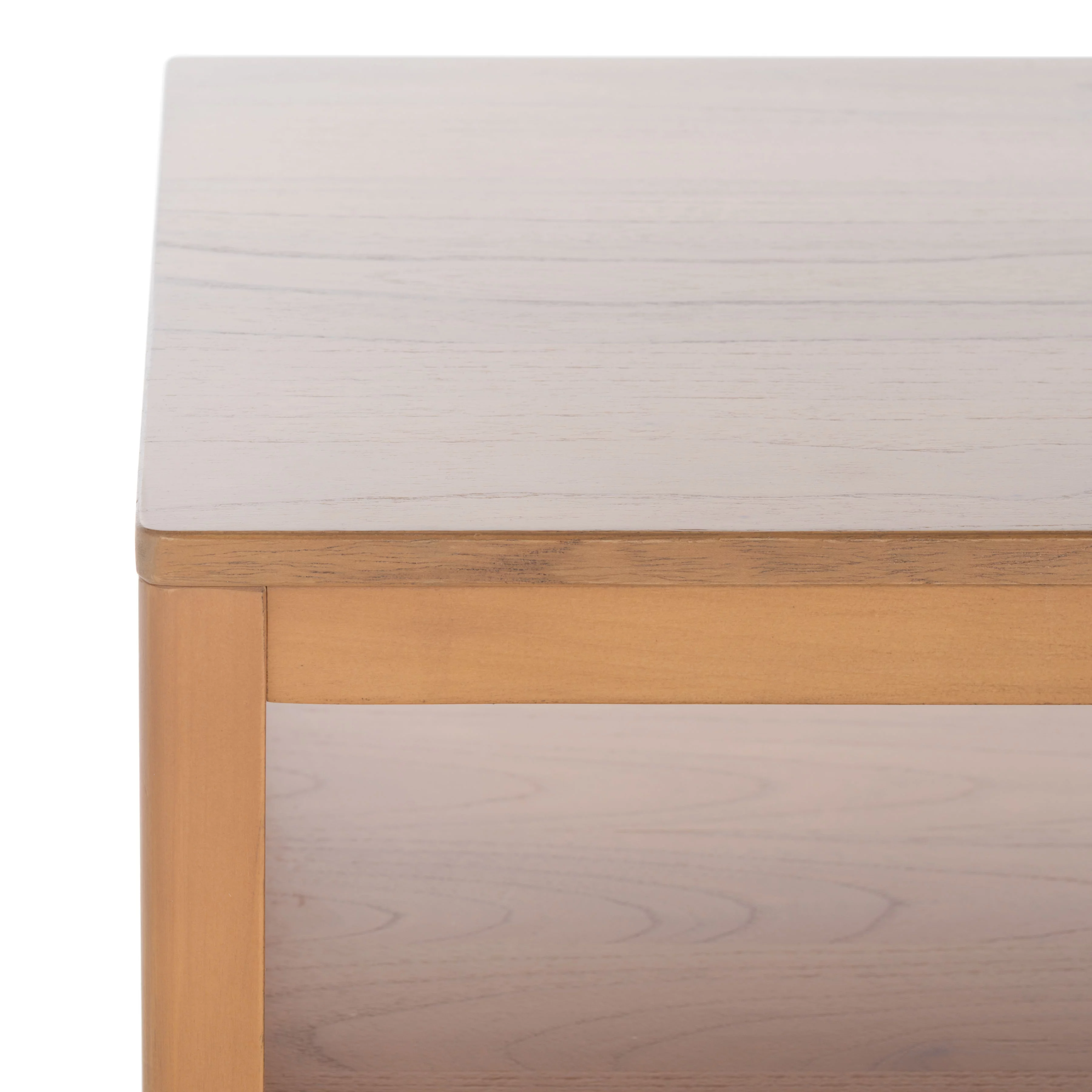 SAFAVIEH Miya Solid 2 Shelf Coffee Table Wood, Natural