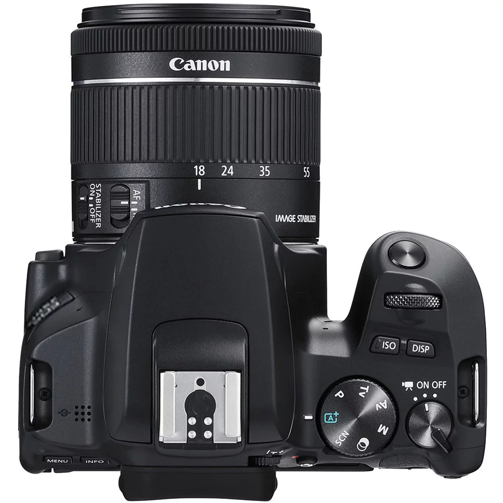 Canon EOS 250D / Rebel SL3 APS-C CMOS Sensor 24MP  DSLR Camera with EF-S 18-55mm f/4-5.6 IS STM Lens (Black)
