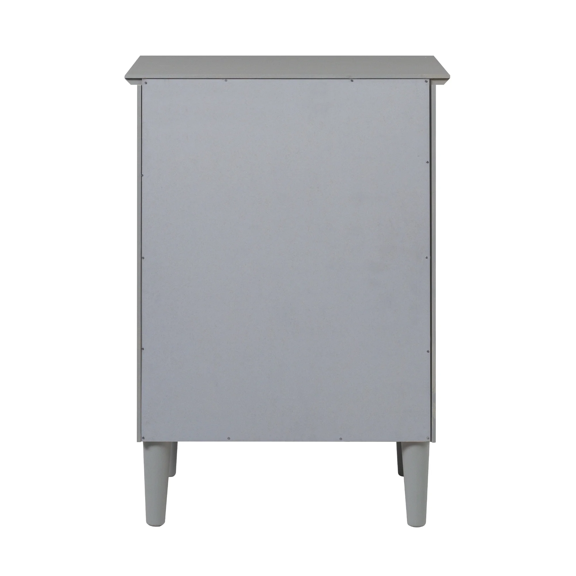 Walker Edison 25” Transitional 1-Drawer Solid Wood Nightstand, Grey