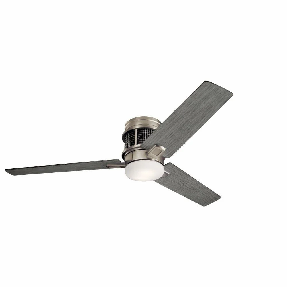 Ceiling Fan with Light Kit with Utilitarian Inspirations 10.5 inches Tall By 52 inches Wide-Brushed Nickel Finish Bailey Street Home 147-Bel-2958962