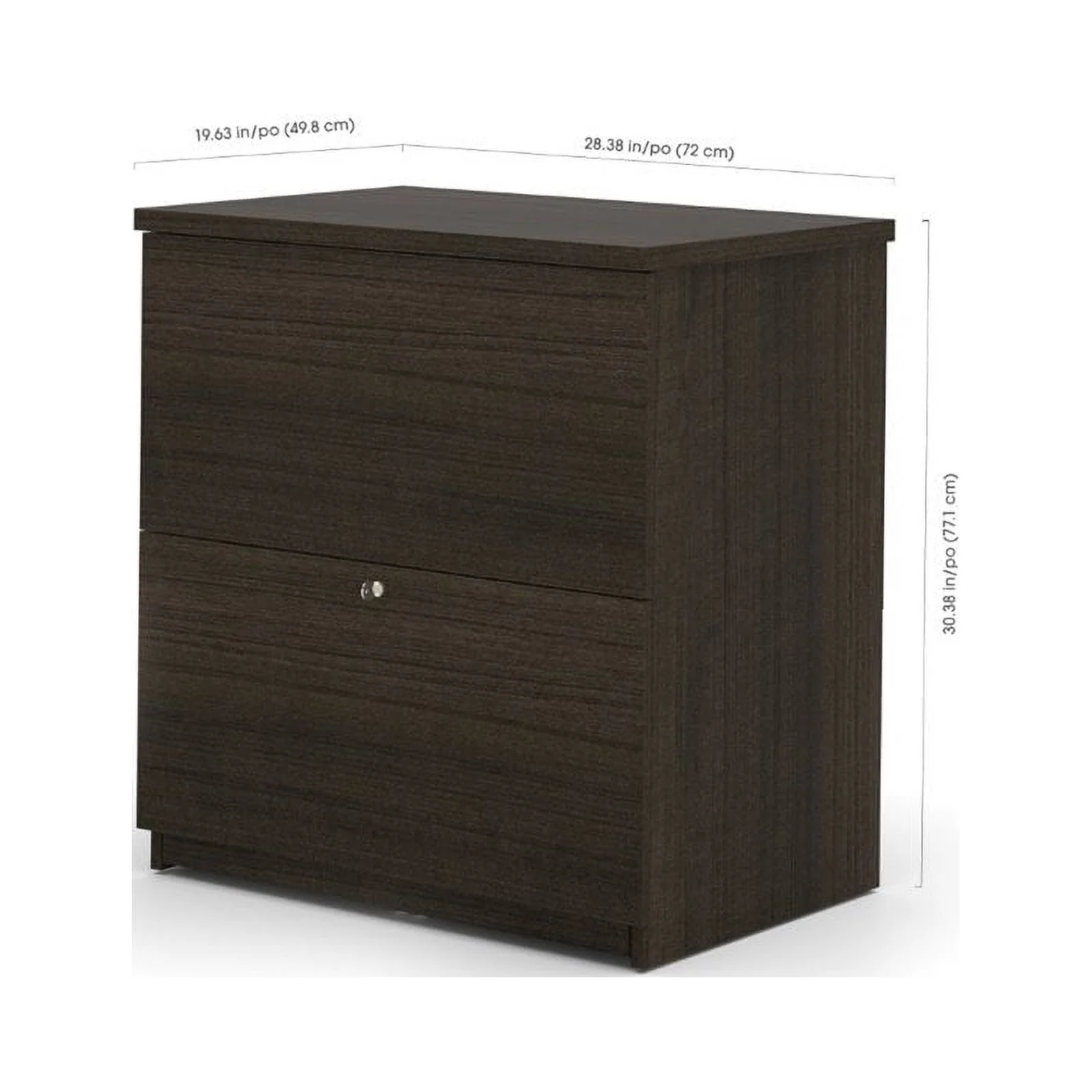 Kingfisher Lane Standard Lateral File in Dark Chocolate