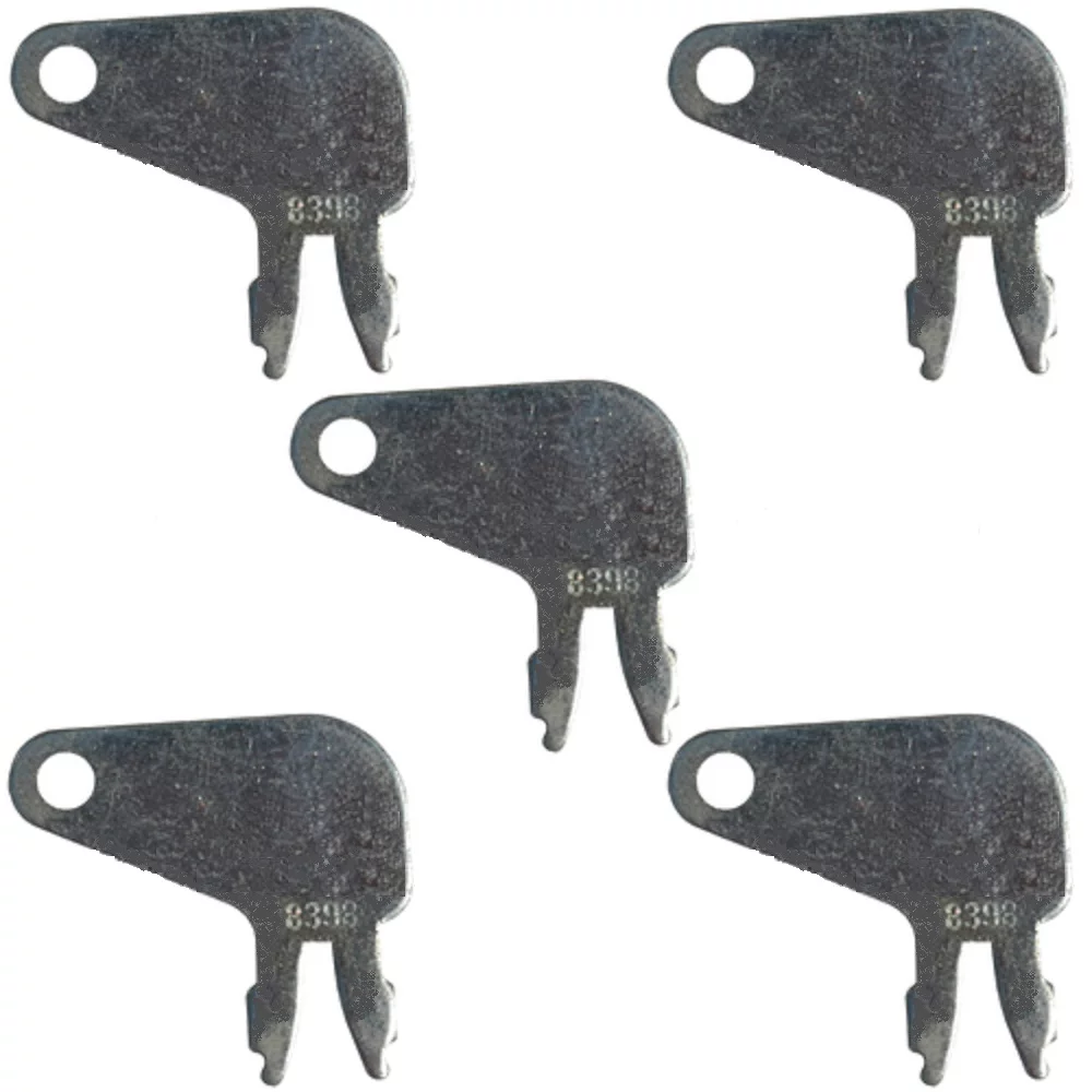 8398 Five (5) Master Disconnect Keys Fits Various Fits Caterpillar Fits CAT Industrial Models