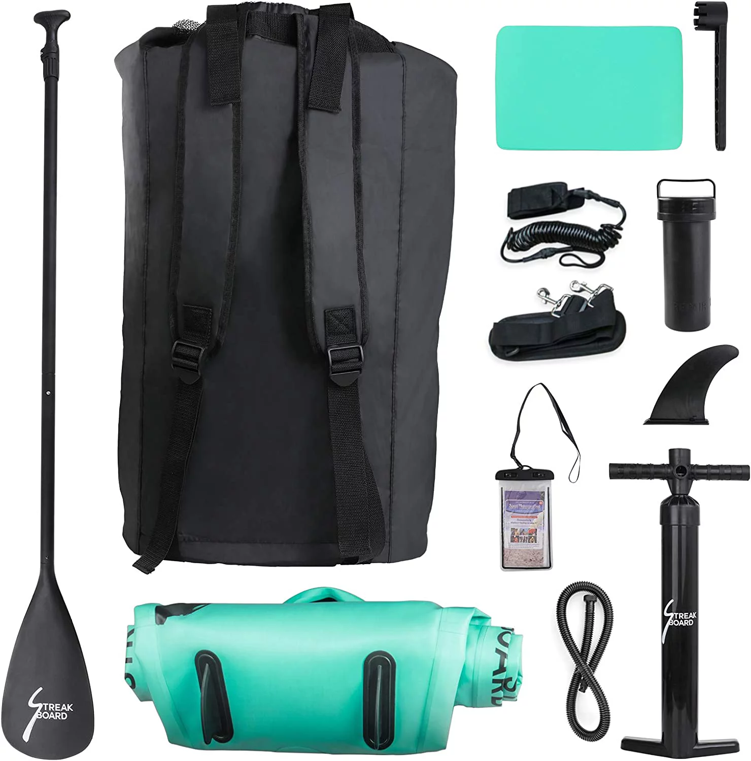 Increkid 10FT Inflatable Stand up Paddle Board with Pump, Backpack, Leash, Non-Slip Deck