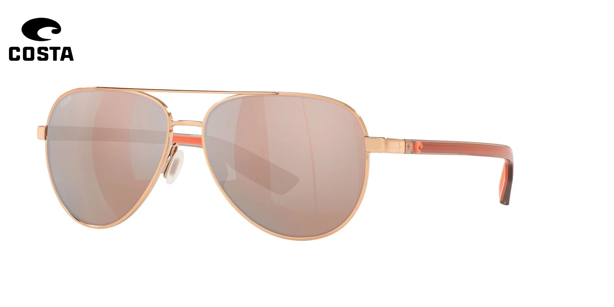 Sunglasses Costa Del Mar 06 S 4002 400202 Peli 287 Brushed Gold Green Mi