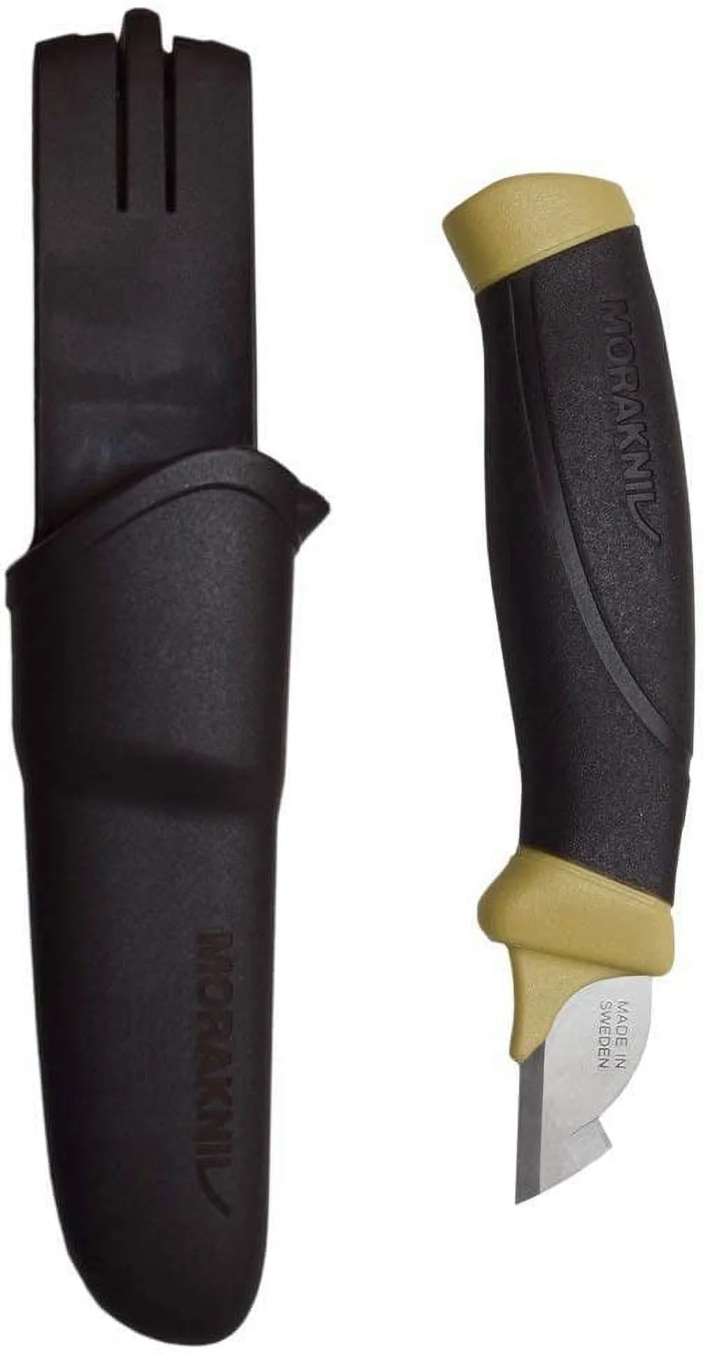 Morakniv Craftline Electrician Trade Knife with Sandvik Stainless Steel Blade and Plastic Sheath, 1.3-Inch