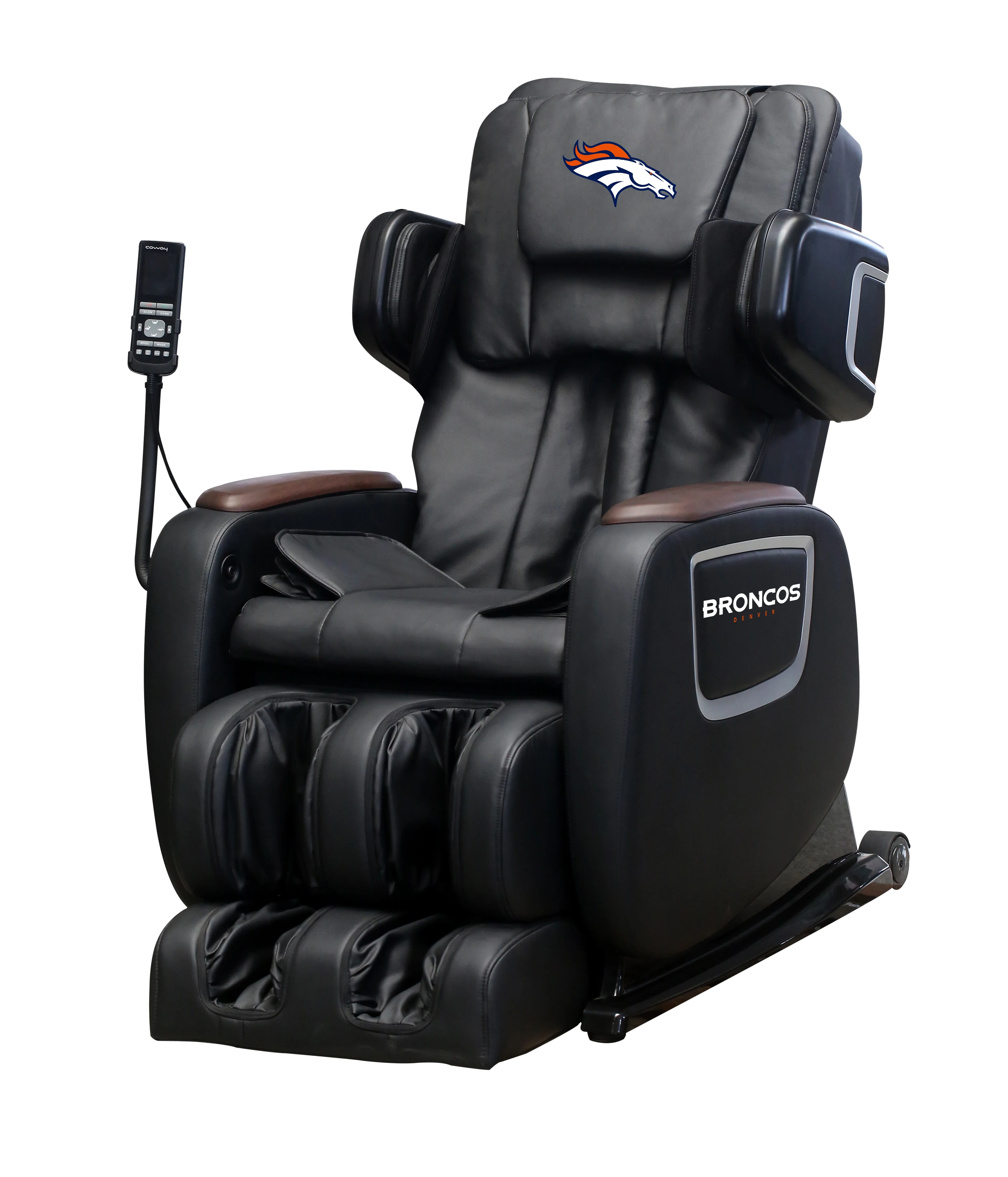 BestMassage Zero Gravity Full Body Electric Shiatsu Massage Chair with Wireless Bluetooth Speaker,Broncos