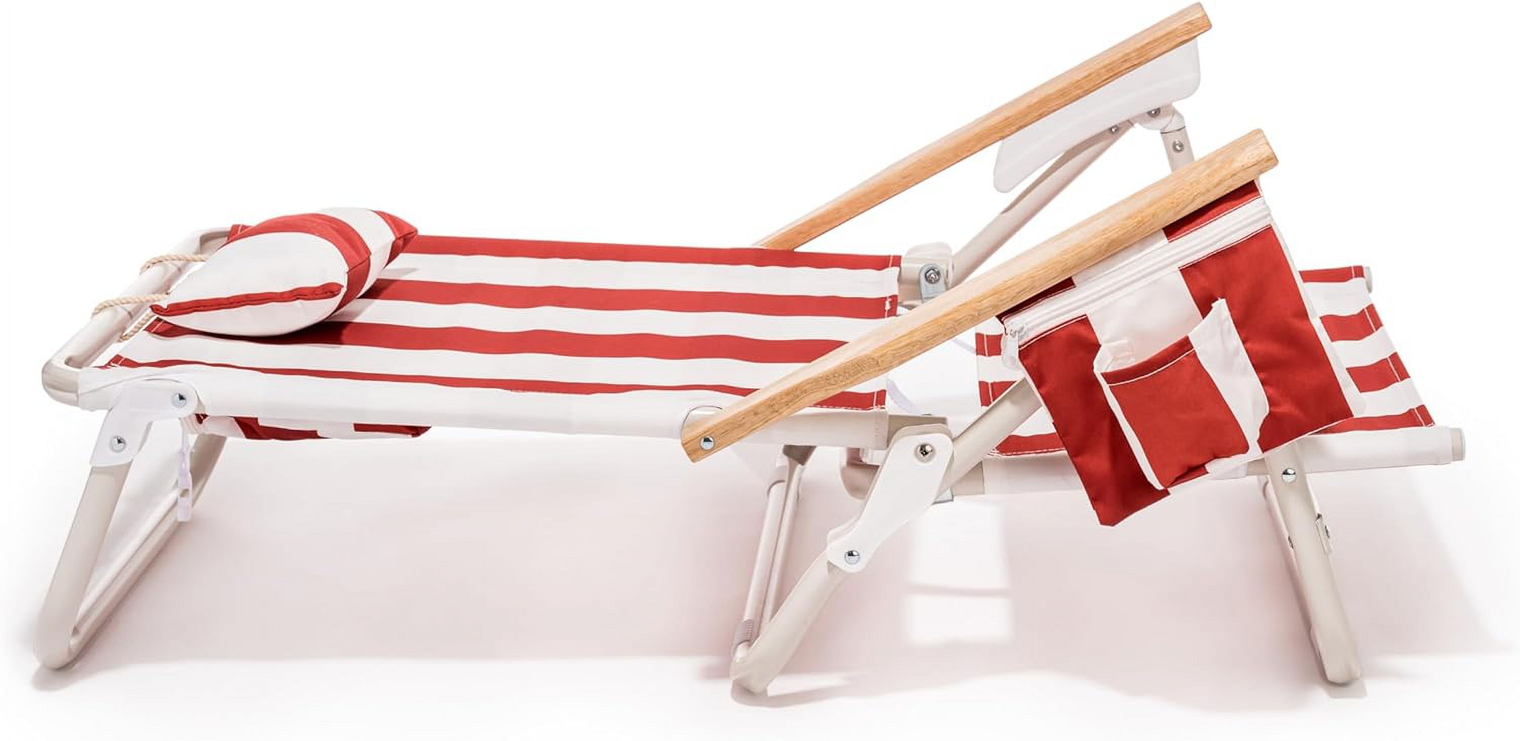 YANRUI Holiday Tommy Chair - Reclining Backpack Beach Chair - Le Sirenuse Capri Stripe