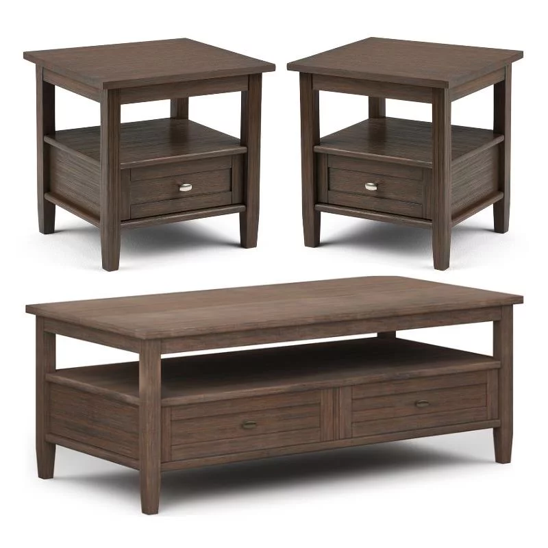 Home Square 3-Piece Set with Coffee Table 20