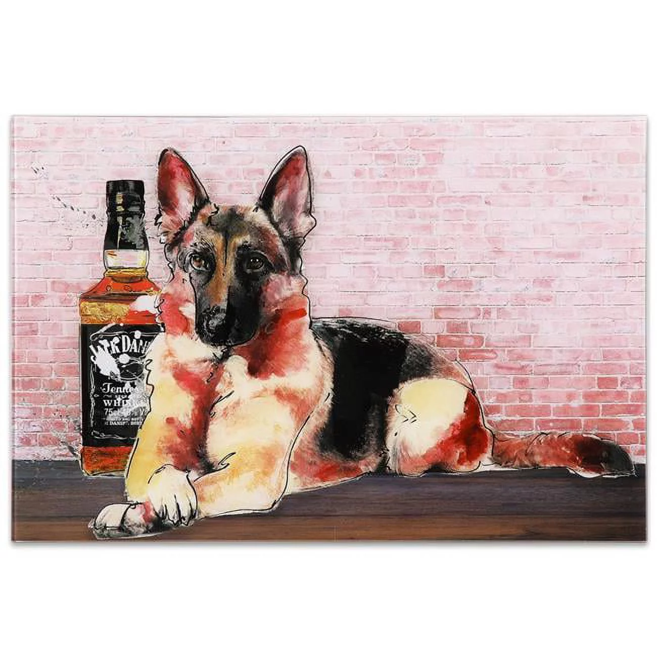 Empire Art Direct  Frameless Free Floating Tempered Glass Art by EAD Art Coop - German Jack