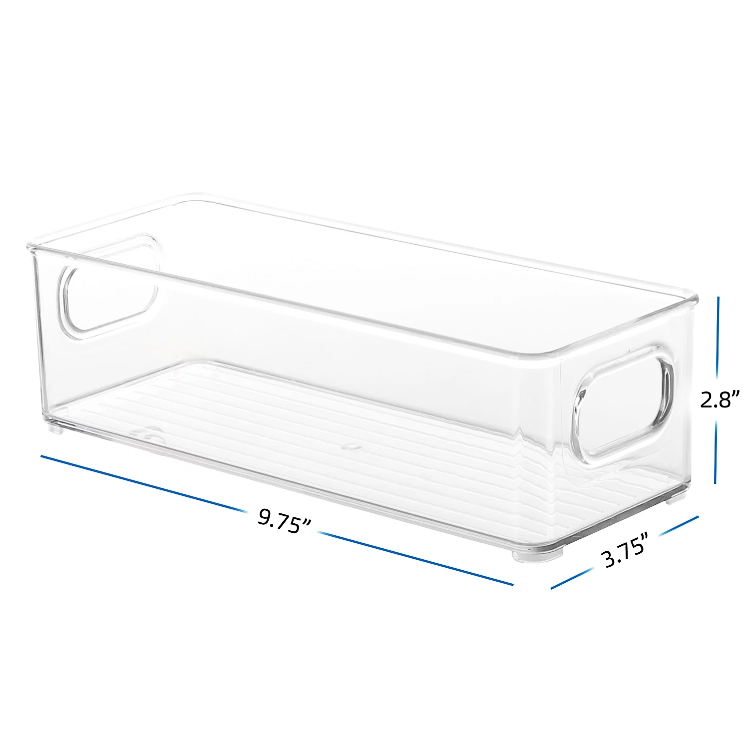 StorageBud Clear Storage Bins , 10X4X3