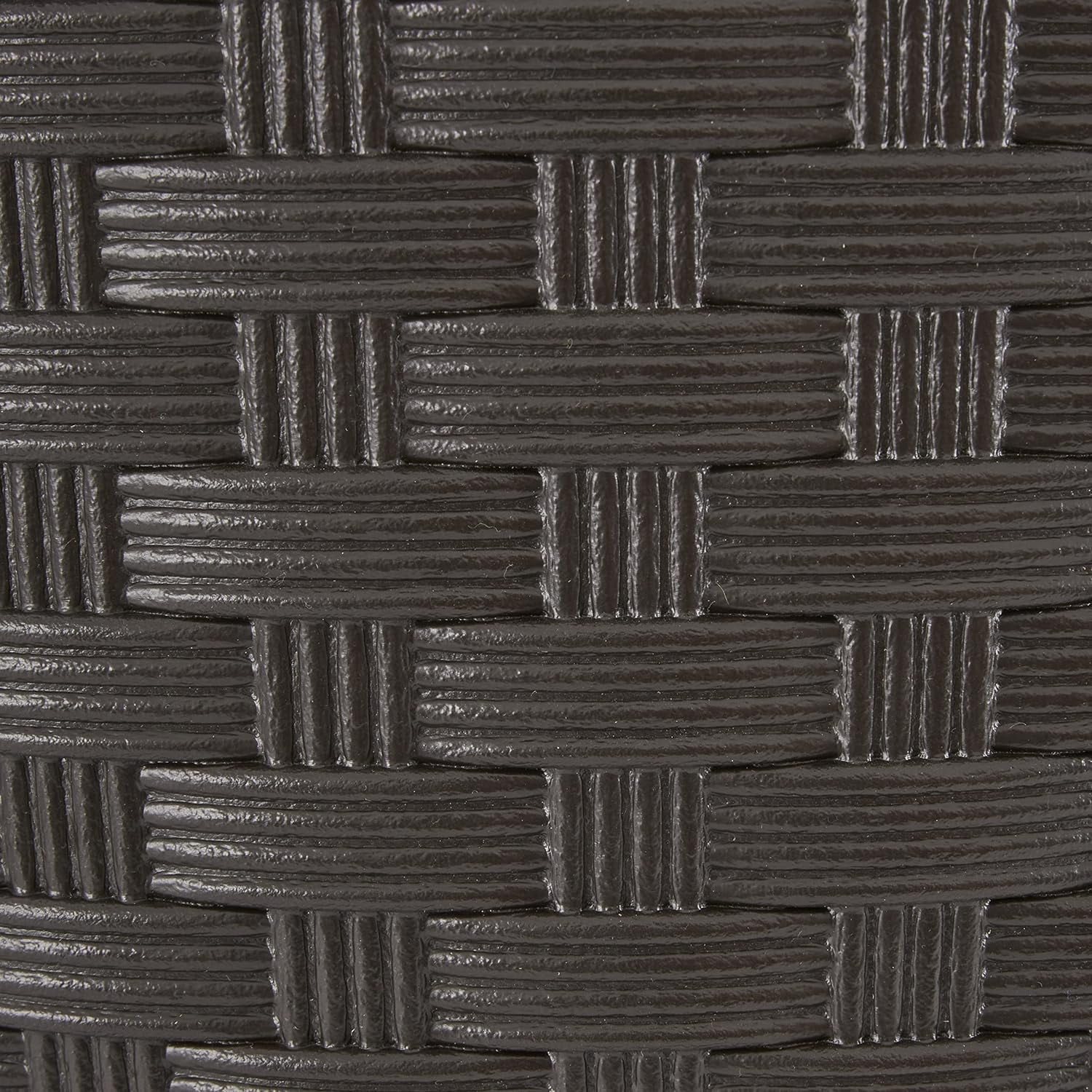 Sonora 22 Inch Plastic Wicker Indoor or Outdoor Decorative Garden Flower Planter for Entryways, Porch, and Backyard Patios, Dark Brown