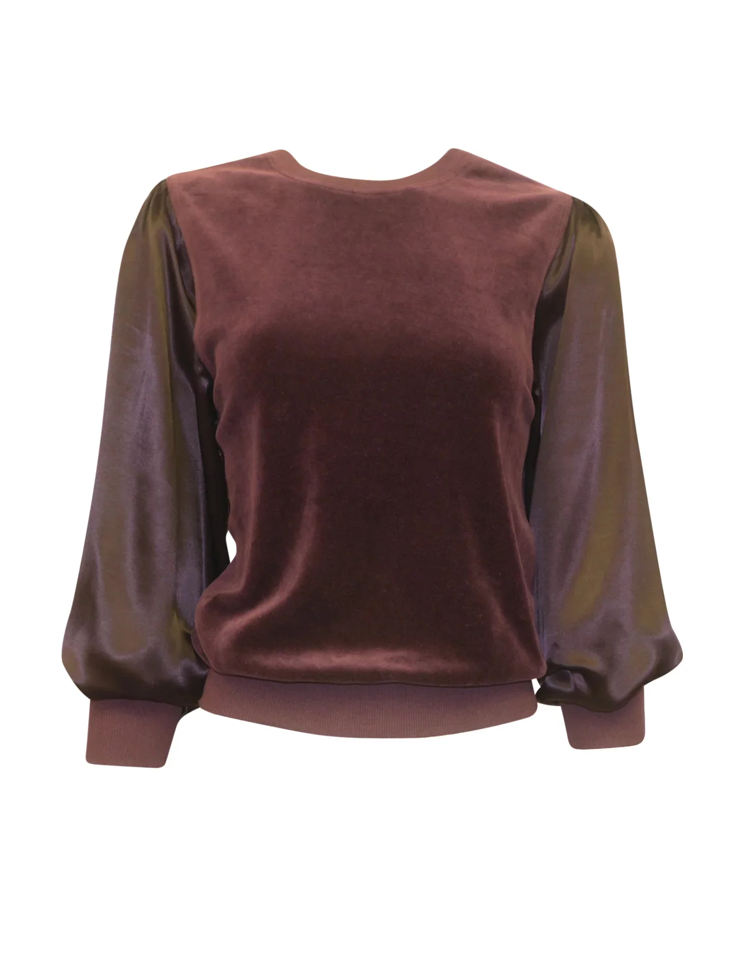 Hardtail Velour Balloon Sleeve Top (Style V-223)