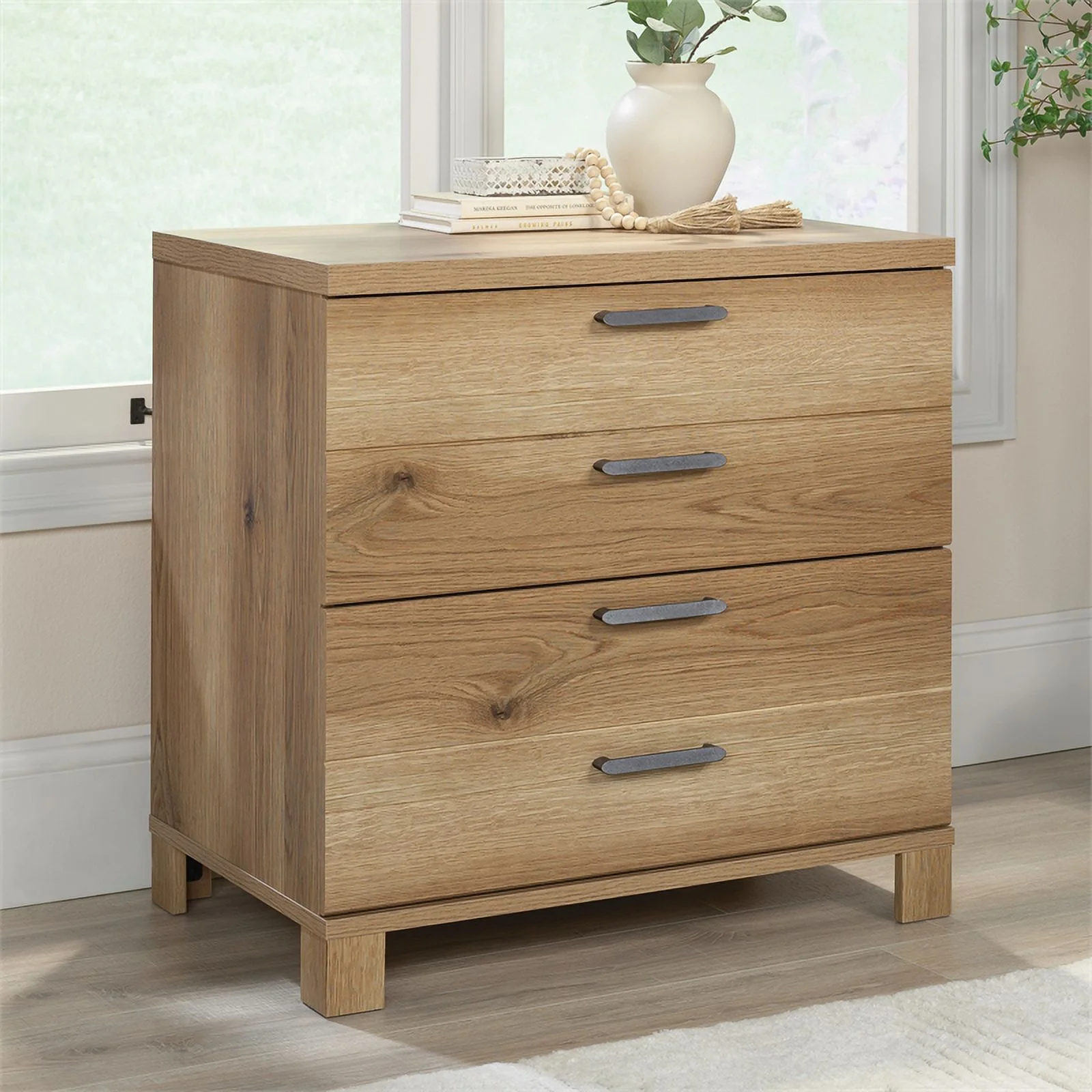 Sauder Rosedale Ranch Engineered Wood Lateral File Cabinet in Timber Oak