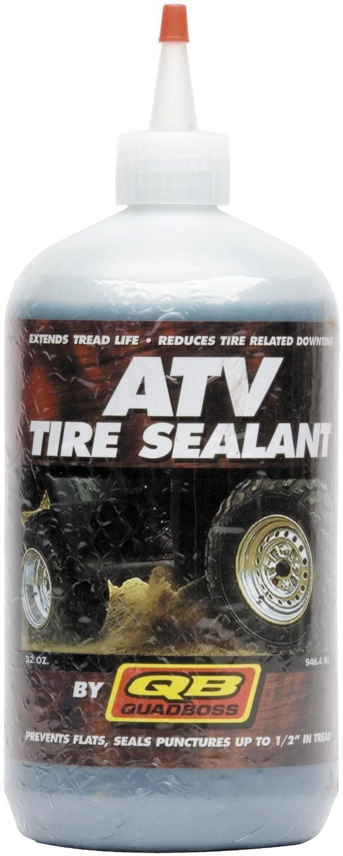 Set of 4 ATV ITP Tires (Mud Lite XL 26x9-12 Front, 26x12-12 Rear) with QUADBOSS Sealant