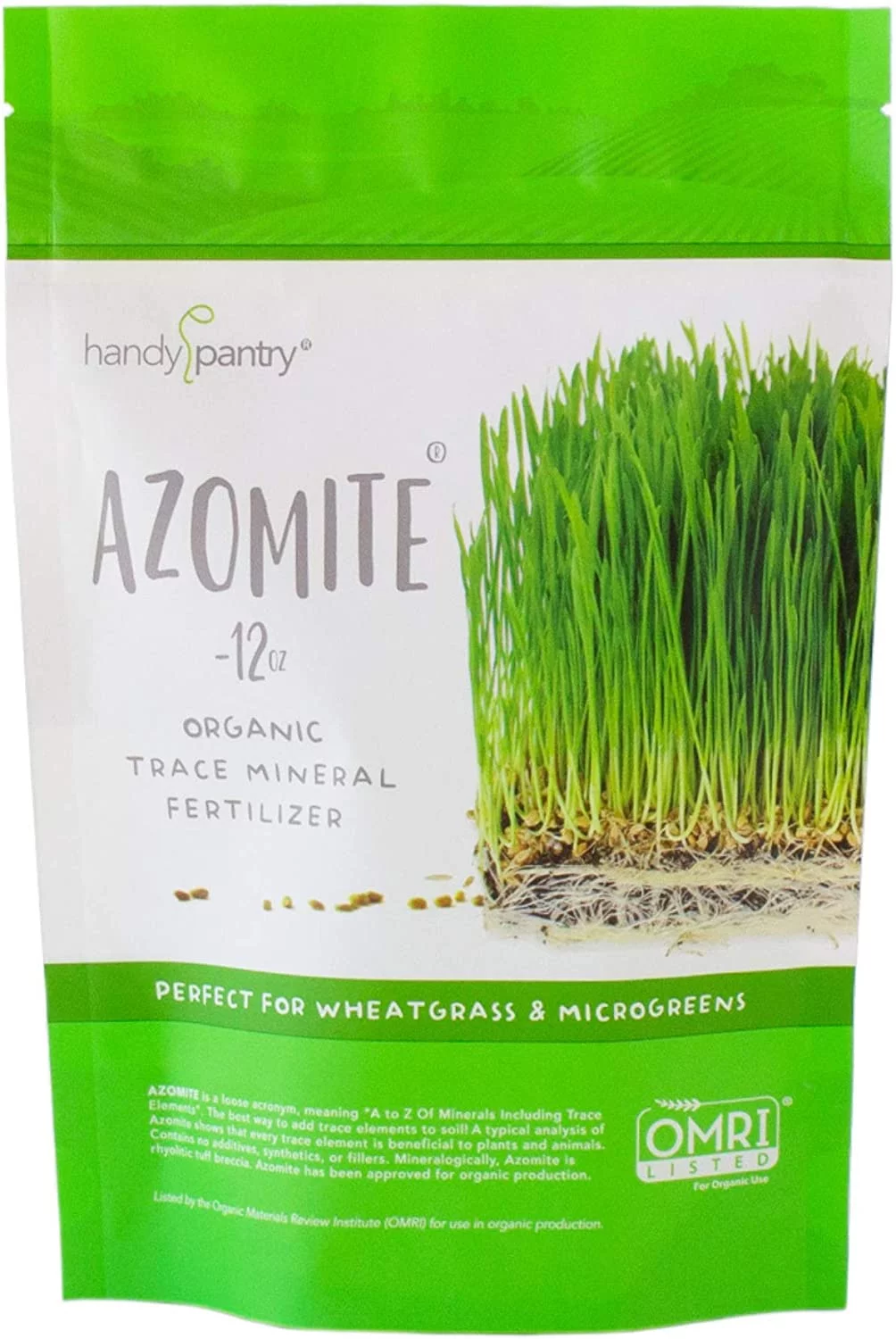 12 Oz. of Azomite - Organic Trace Mineral Soil Additive Fertilizer - 67 Trace Minerals: Garden/Gardening Soil Amendment